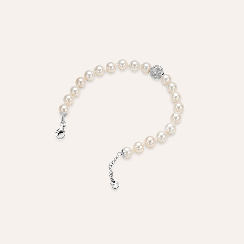 Bracciale Silver Pearls Argento Rodiato Perla sintentica - Bracciali Donna | Stroili