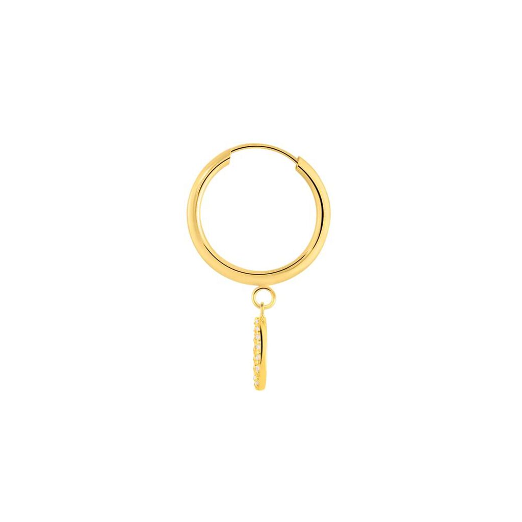 Mono Orecchino A Cerchio Toujours Oro Giallo Cubic Zirconia - Mono Orecchino Donna | Stroili