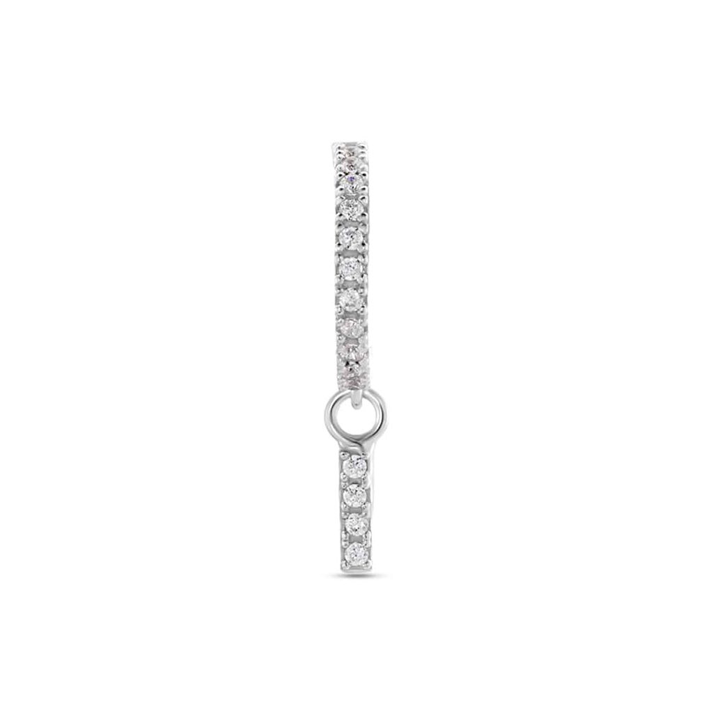 Mono Orecchino A Cerchio Silver Moments Argento Rodiato Cubic Zirconia - Mono Orecchino Donna | Stroili