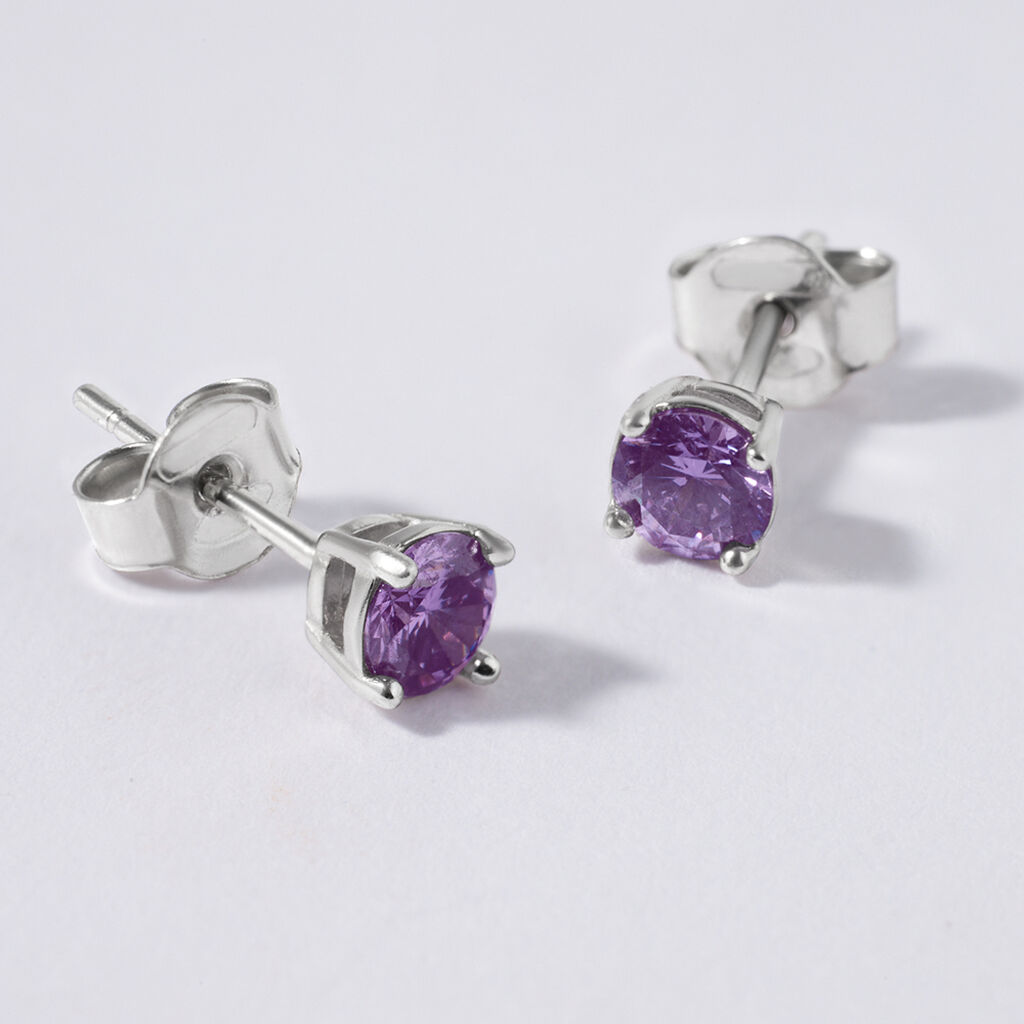 Orecchini Lobo Punto Luce Silver Rainbow Argento Rodiato Cubic Zirconia - Orecchini a Lobo Donna | Stroili