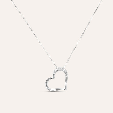 Collana Claire Oro Bianco Cubic Zirconia - Collane Donna | Stroili