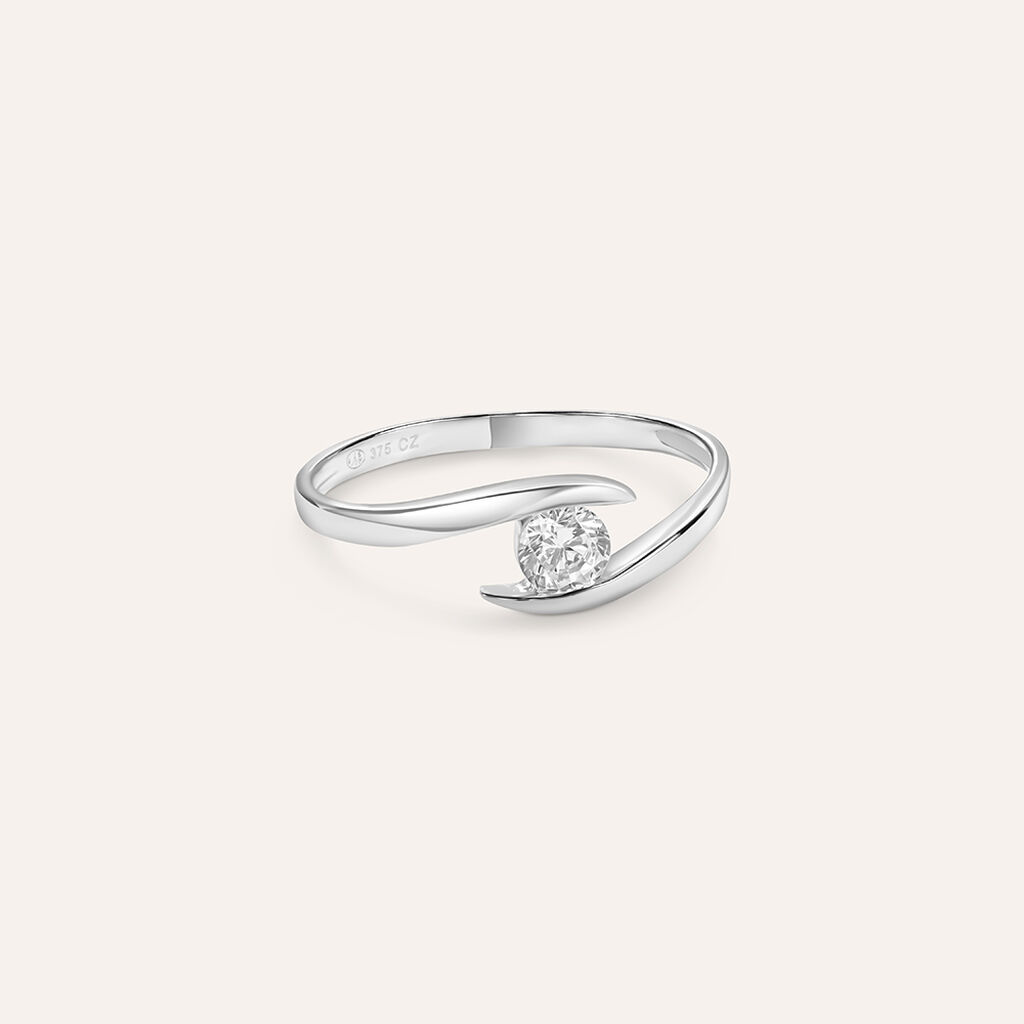 Anello Solitario Claire Oro Bianco Cubic Zirconia - Anelli con Pietre Donna | Stroili