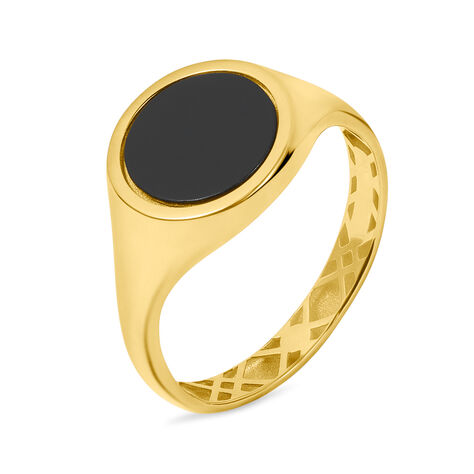 Anello Chevalier L'homme Or Oro Giallo Onice - Anelli Chevalier Uomo | Stroili