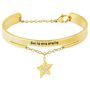 Bangle Radiance Acciaio Dorato Cristallo