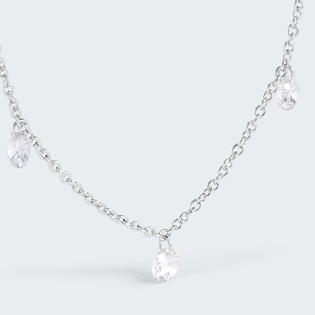 Collana Silver Elegance Argento Rodiato Cubic Zirconia - Collane Donna | Stroili