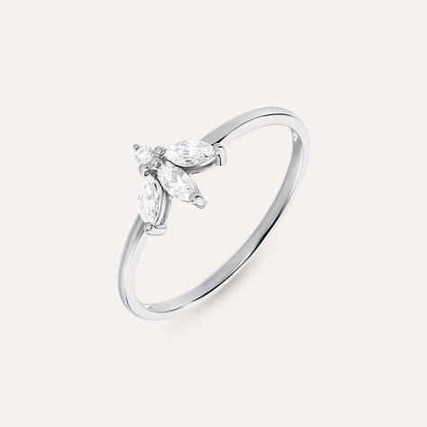 Anello Fantasia Claire Oro Bianco Cubic Zirconia - Anelli con Pietre Donna | Stroili