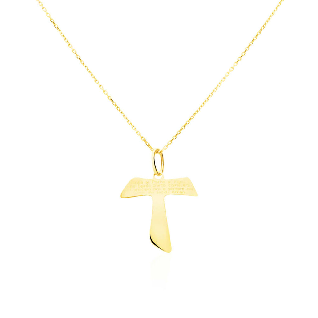 Pendente Holy Oro Giallo - Ciondoli con Incisione Unisex | Stroili