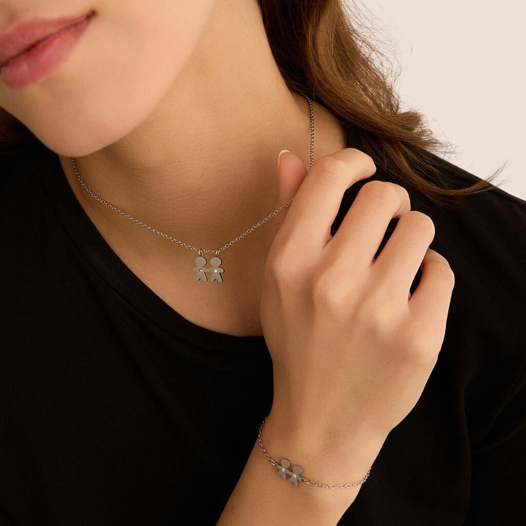 Bracciale Sunrise Acciaio Cristallo