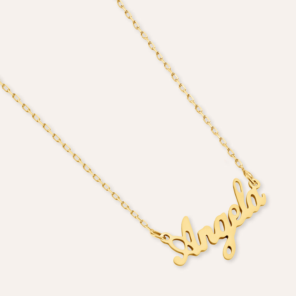 Collana Angela Gold Names Oro Giallo