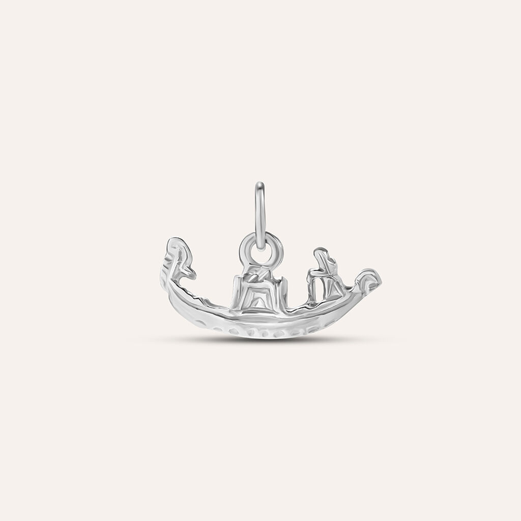 Pendente Saluti&Baci Gondola Love Beats Argento Rodiato