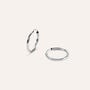 Orecchini A Cerchio Toujours Oro Bianco