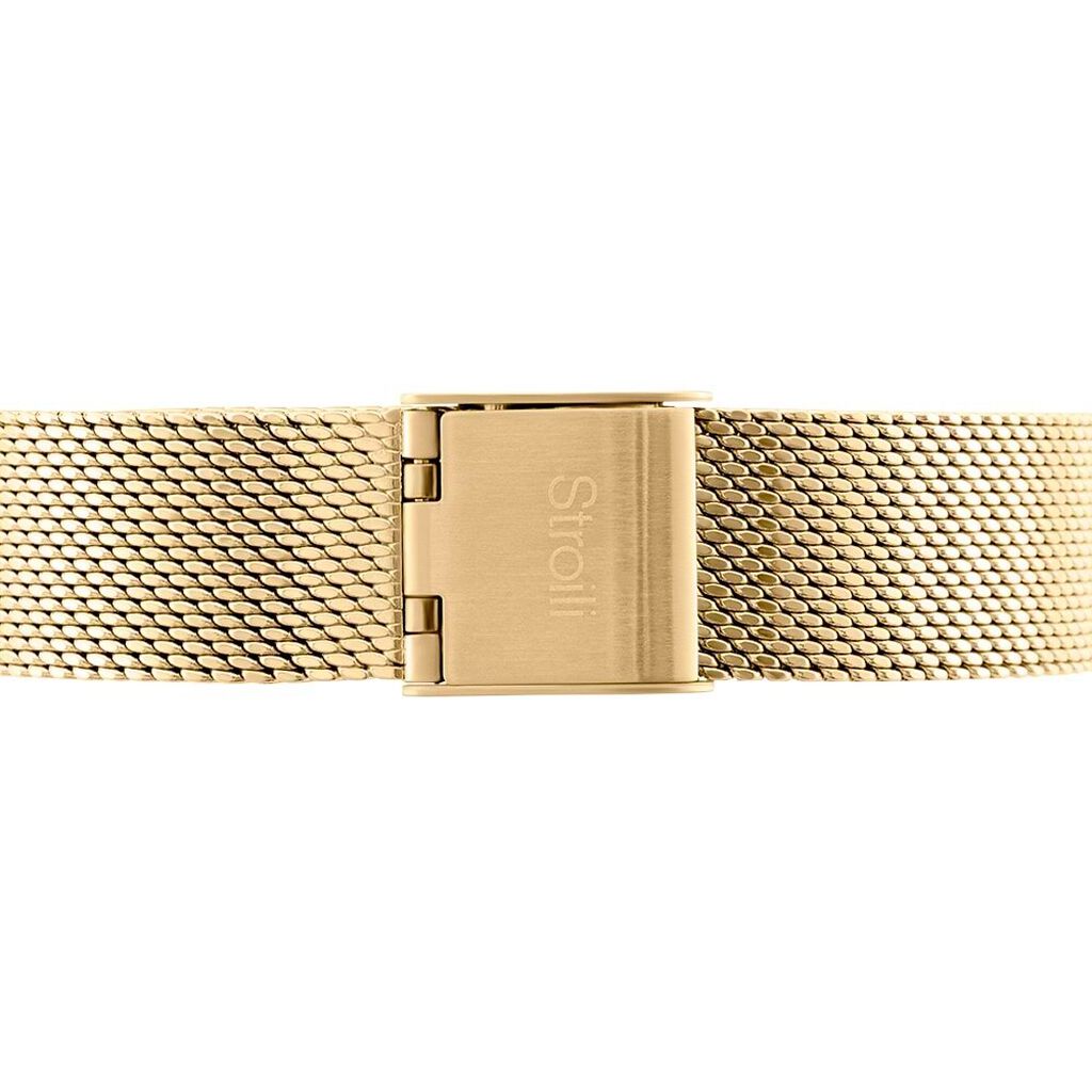 London 3h orologio in acciaio bicolore con quadrante diamantato silver e gold e bracciale gold - Orologi per Prima Comunione Donna | Stroili
