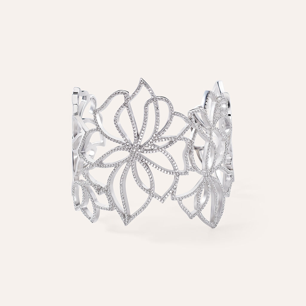 Bangle Silver Elegance Argento Rodiato Cubic Zirconia