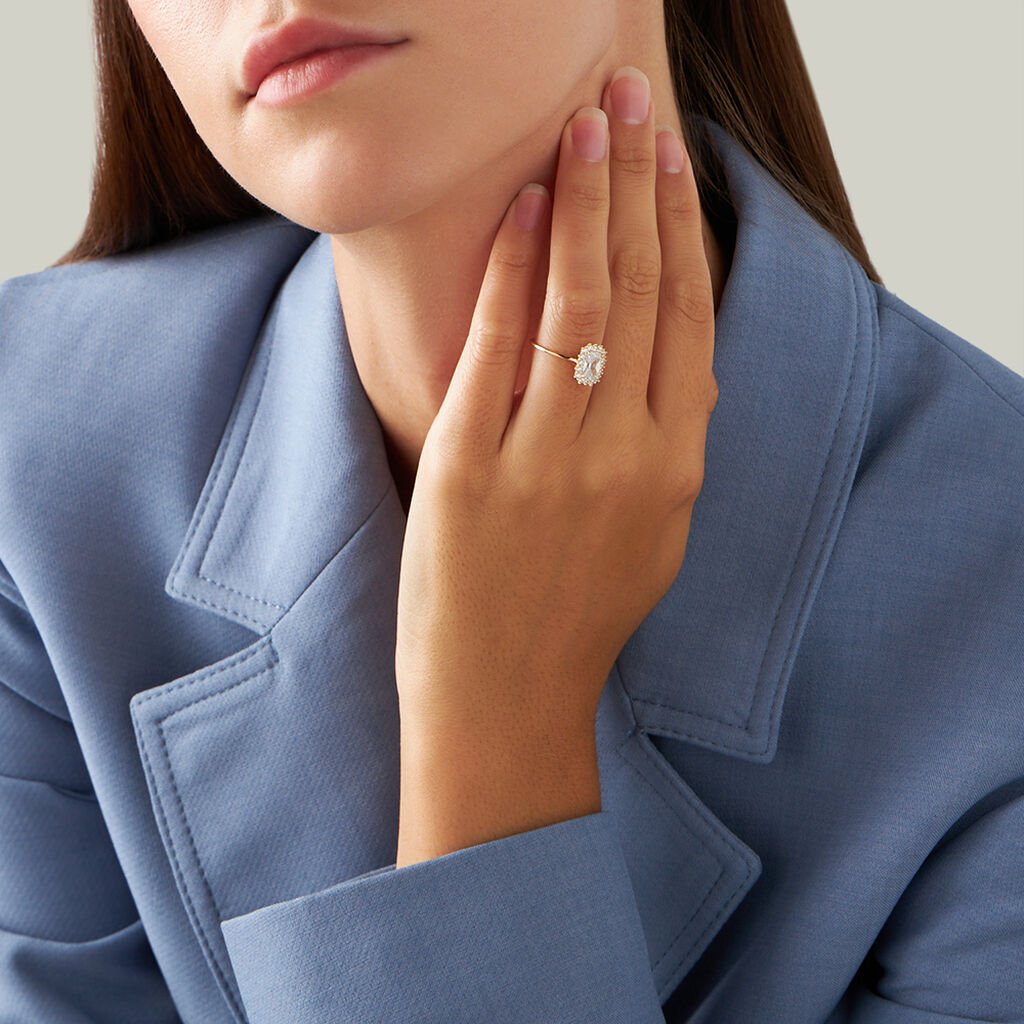 Anello Solitario Claire Oro Giallo Cubic Zirconia - Anelli con Pietre Donna | Stroili