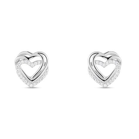 Orecchini Lobo Silver Shine Argento Rodiato Cubic Zirconia - Orecchini a Lobo Donna | Stroili