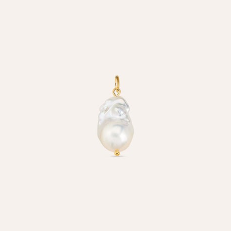 Pendente Radiance Acciaio Dorato Perla sintentica - Ciondoli Donna | Stroili