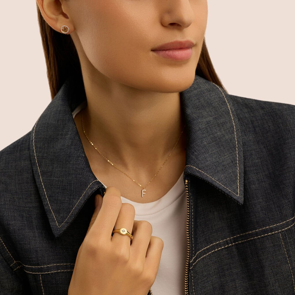 Anello Chevalier Beverly Oro Giallo Cubic Zirconia