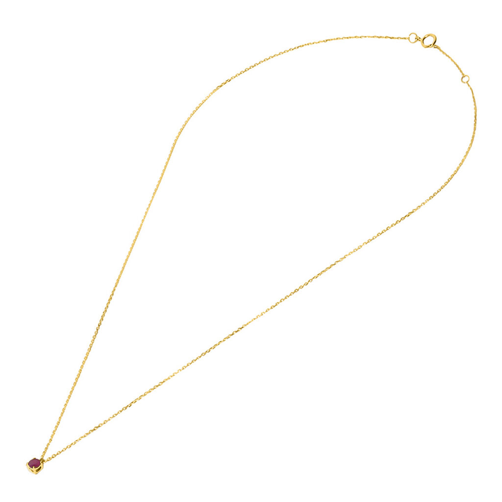 Collana Punto Luce Charlotte Oro Giallo Rubino - Collane Punto Luce Donna | Stroili