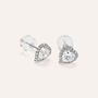 Orecchini Lobo Punto Luce Claire Oro Bianco Cubic Zirconia