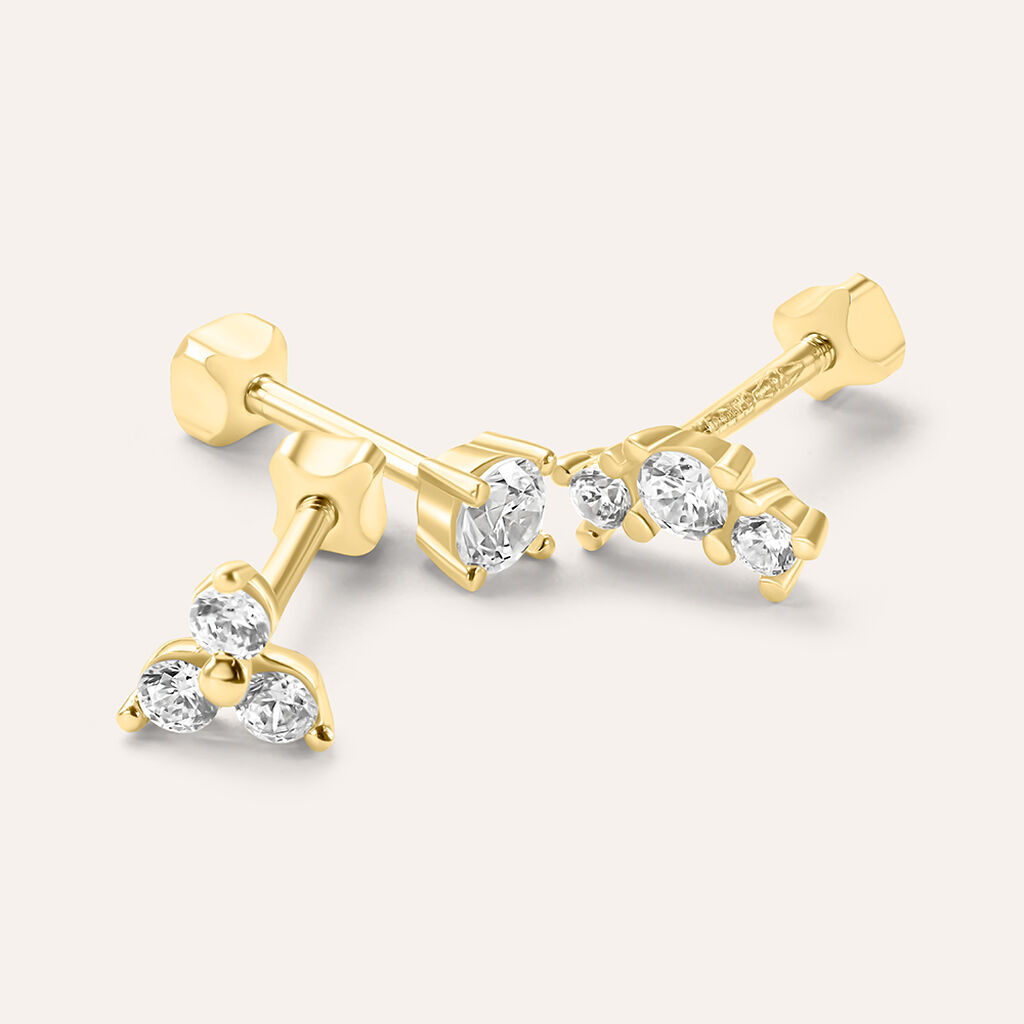 Piercing Orecchio Punto Luce Bon Ton Oro Giallo Cubic Zirconia - Piercing Orecchio Donna | Stroili