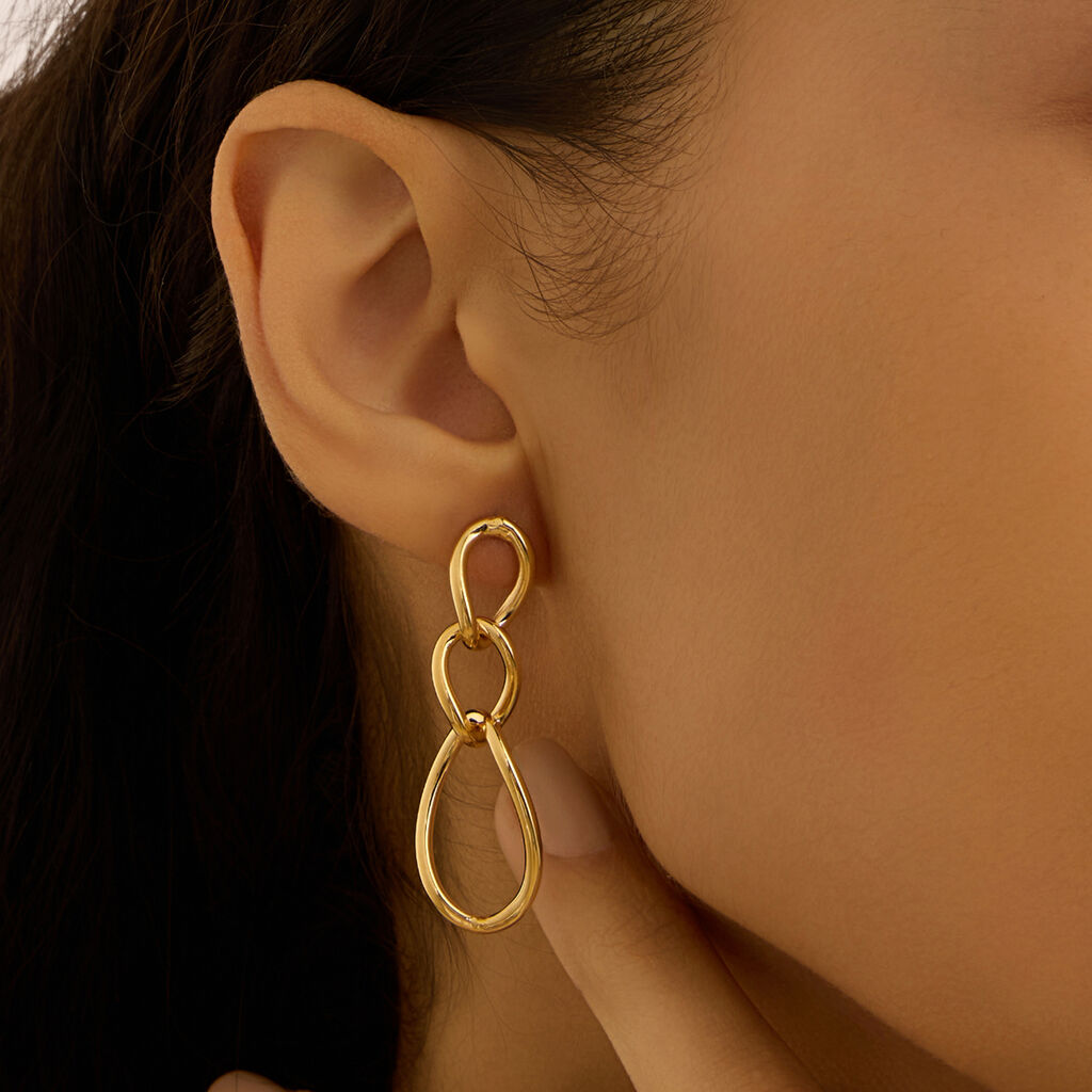 Orecchini Pendenti Gold Essence Oro Giallo