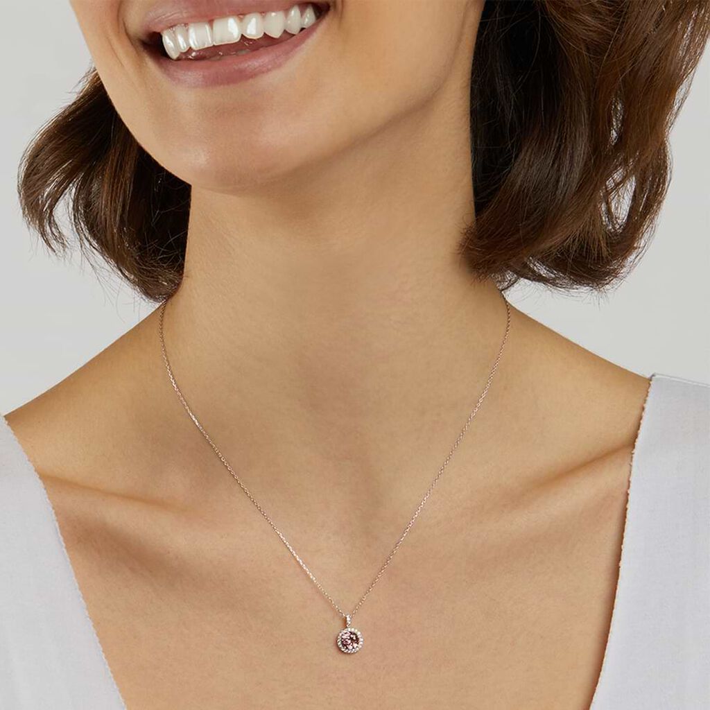 Collana Punto Luce Amélie Oro Bianco Topazio Cubic Zirconia - Collane Punto Luce Donna | Stroili