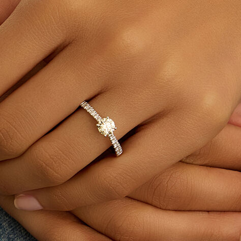 Anello Solitario Diamade Oro Bianco Diamante Lab-Grown - Anelli con Pietre Donna | Stroili