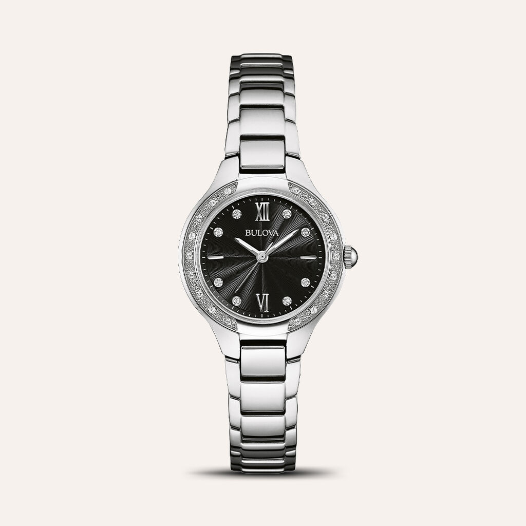 Orologio Al Quarzo Bulova Classic Diamonds 96r207 - Orologi solo Tempo Donna | Stroili