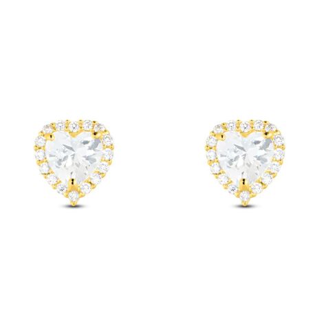 Orecchini Lobo Punto Luce Claire Oro Giallo Cubic Zirconia - Orecchini a Lobo Donna | Stroili