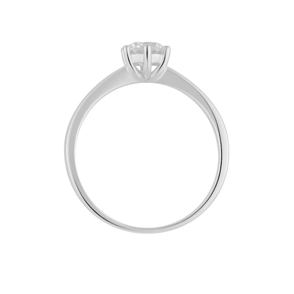 Anello Solitario Claire Oro Bianco Cubic Zirconia - Anelli con Pietre Donna | Stroili