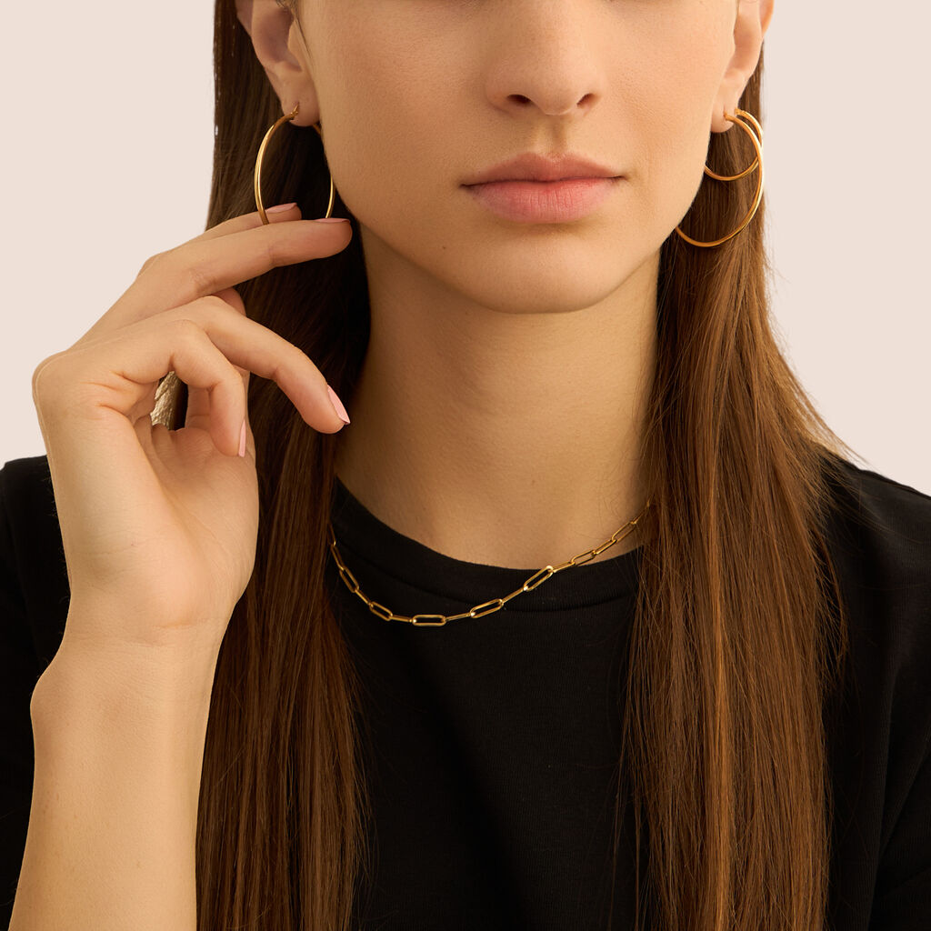 Orecchini A Cerchio Toujours Oro Giallo