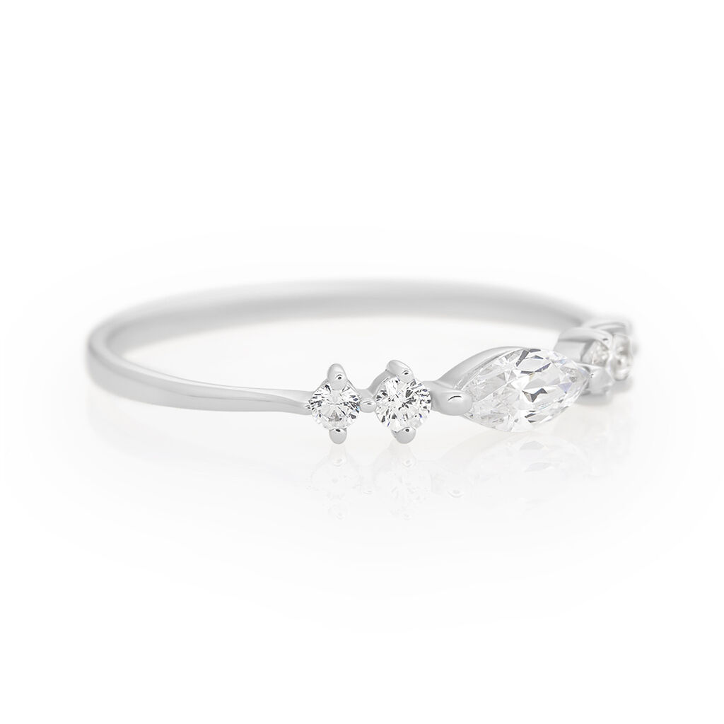 Anello Riviere Claire Oro Bianco Cubic Zirconia - Anelli Riviere Donna | Stroili