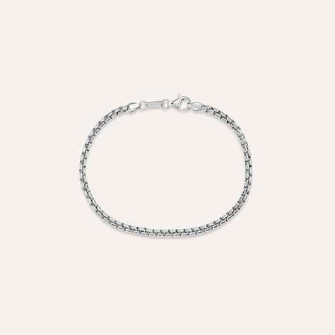 Bracciale Catena Gentleman Argento Rodiato - Bracciali Uomo | Stroili