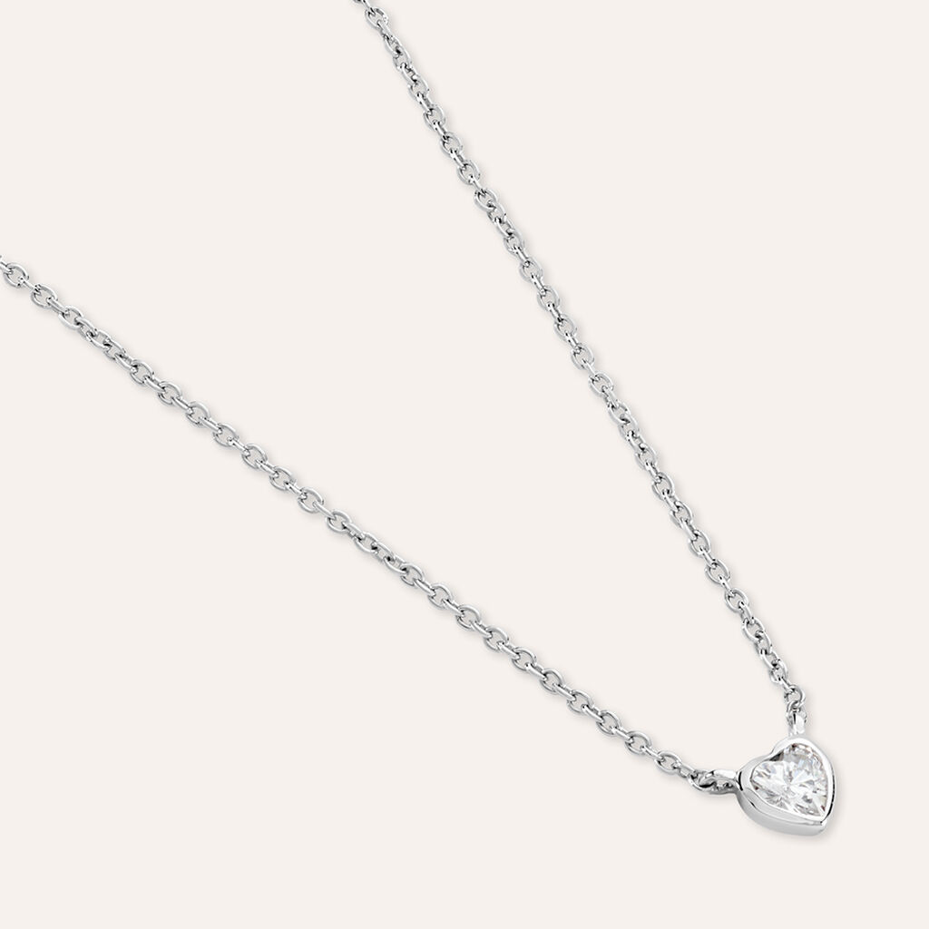 Collana Silver Baby Argento Rodiato Cubic Zirconia