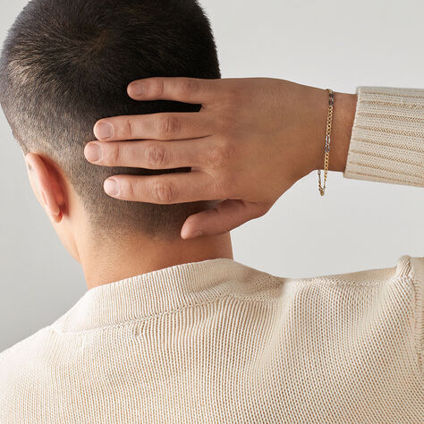 Bracciale Catena L'homme Or Oro Bicolore - Bracciali Uomo | Stroili