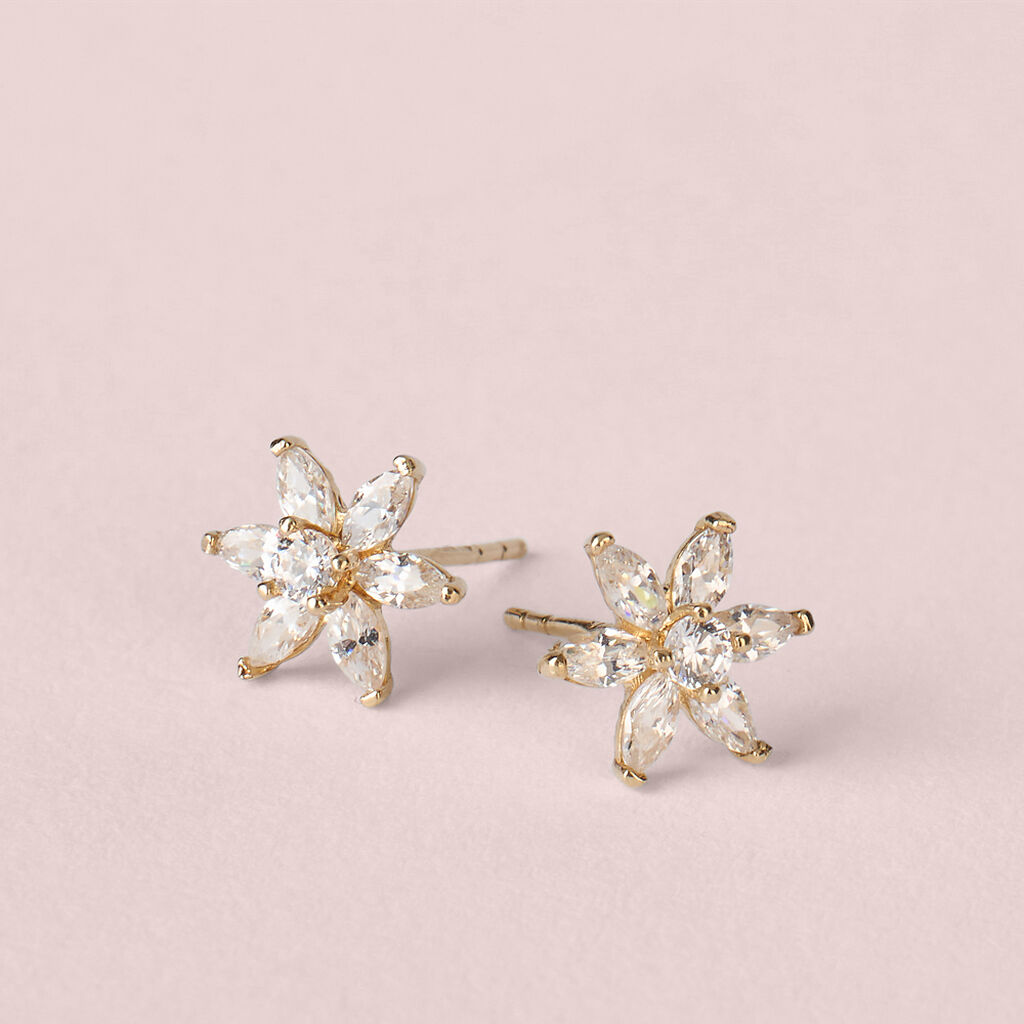 Orecchini Lobo Bon Ton Oro Giallo Cubic Zirconia - Orecchini a Lobo Donna | Stroili