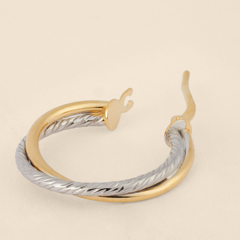 Orecchini A Cerchio Toujours Oro Bicolore