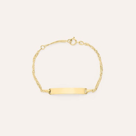 Bracciale Con Targhetta Holy Oro Giallo - Bracciali con Incisione Bambino | Stroili