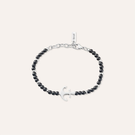 Bracciale Man Code Acciaio Onice - Bracciali Uomo | Stroili