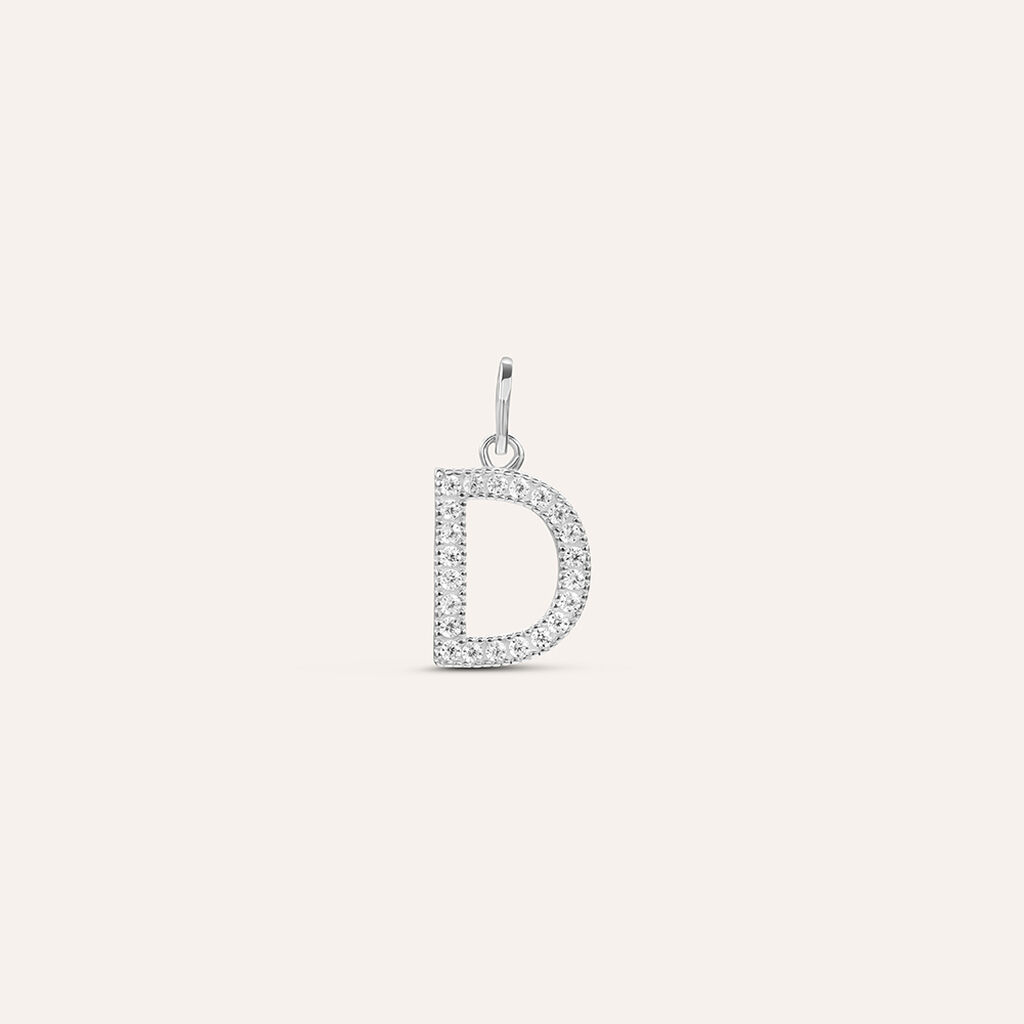 Pendente Poème Oro Bianco Cubic Zirconia - Ciondoli Donna | Stroili