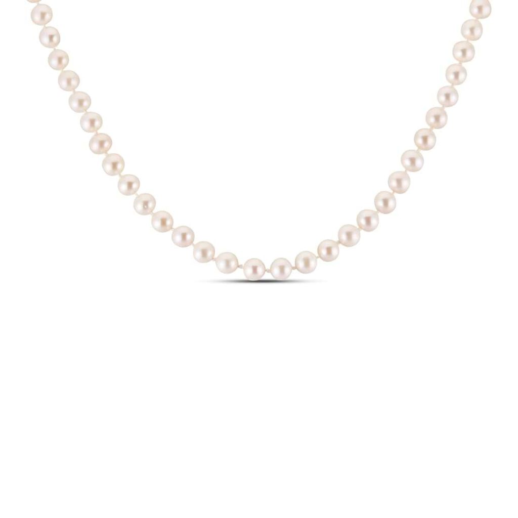 Collana Gabrielle Oro Giallo Perla D'Acqua Dolce