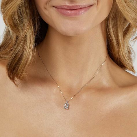 Collana Acquamarina Oro Bianco Acquamarina Diamante - Collane Donna | Stroili
