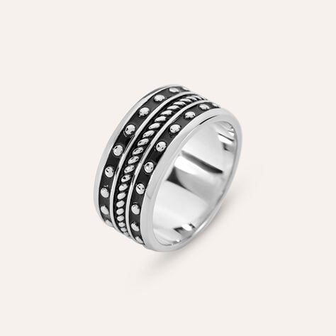 Anello Fascia Gentleman Argento Rodiato - Anelli Uomo | Stroili