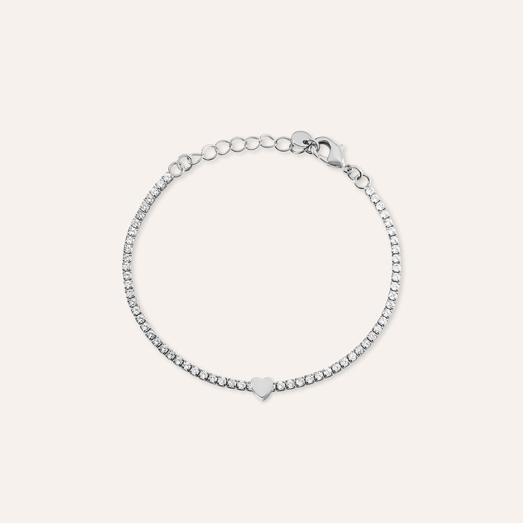 Bracciale Tennis Romantic Shine Metallo Cristallo