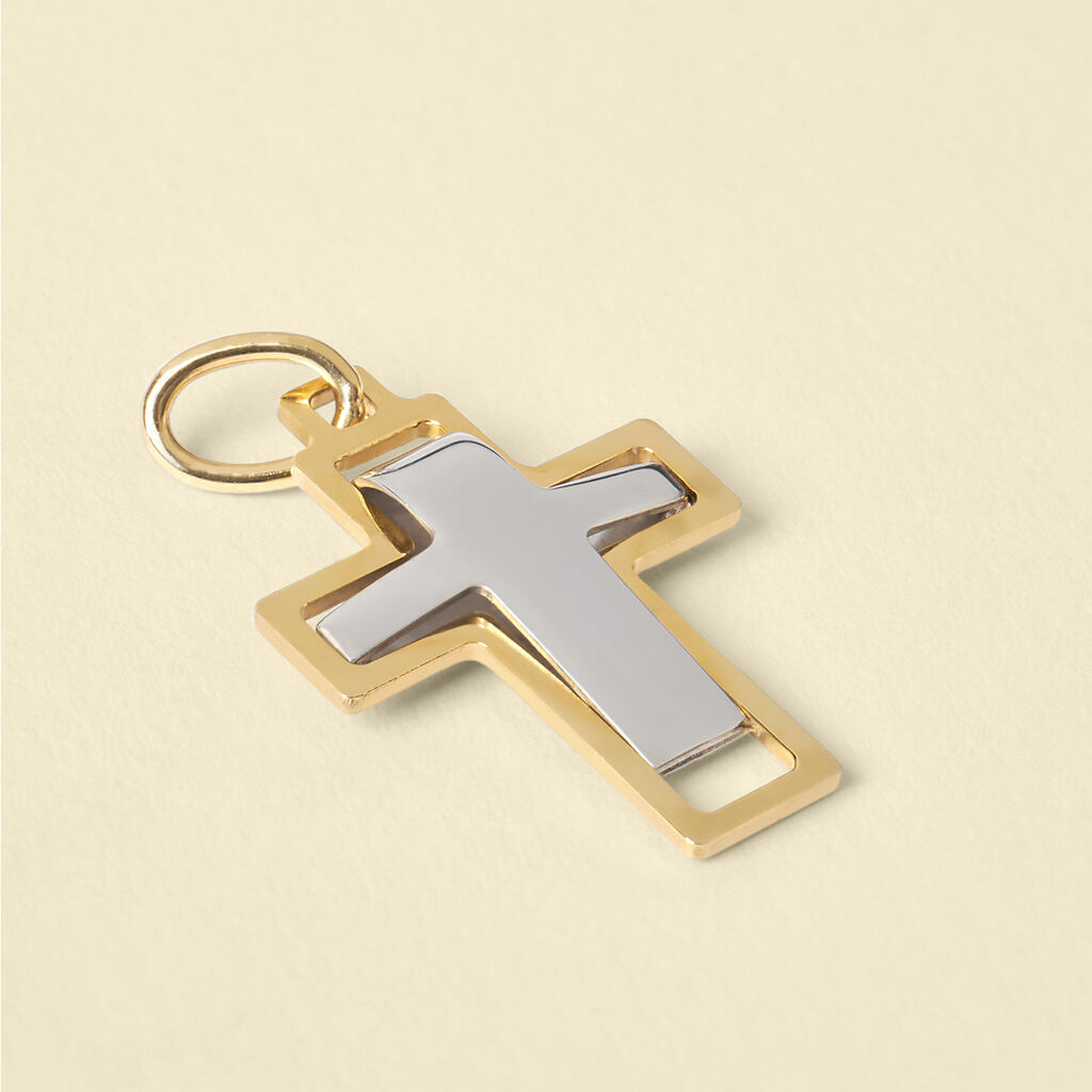 Pendente L'homme Or Oro Bicolore Giallo / Bianco - Ciondoli Uomo | Stroili