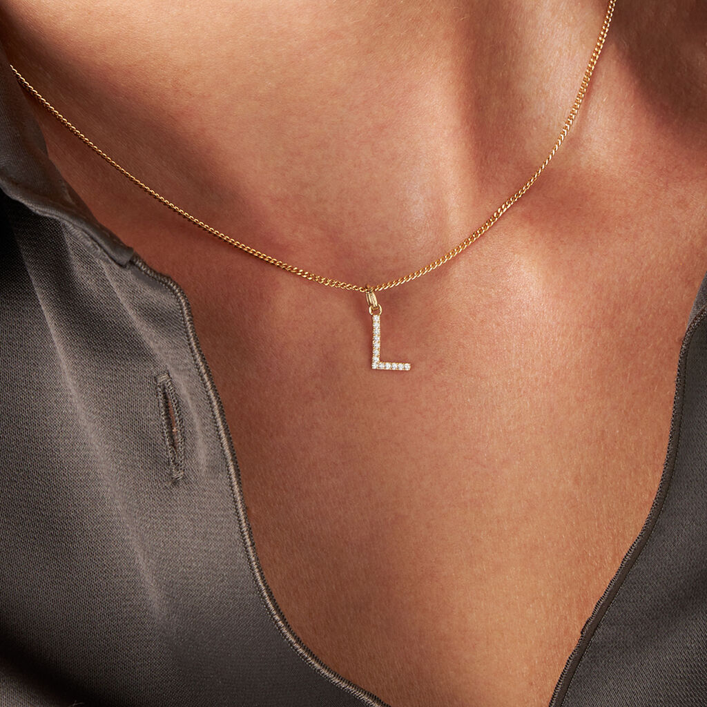 Pendente Poème Oro Giallo Cubic Zirconia - Ciondoli Donna | Stroili