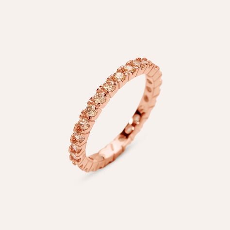 Anello Eternity Silver Rainbow Argento Rosa Cubic Zirconia - Anelli Eternity Donna | Stroili