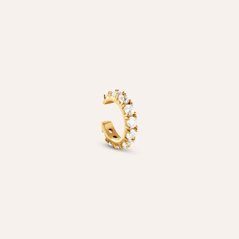 Ear Cuff Aura Acciaio Dorato Cubic Zirconia - Ear Cuff Donna | Stroili