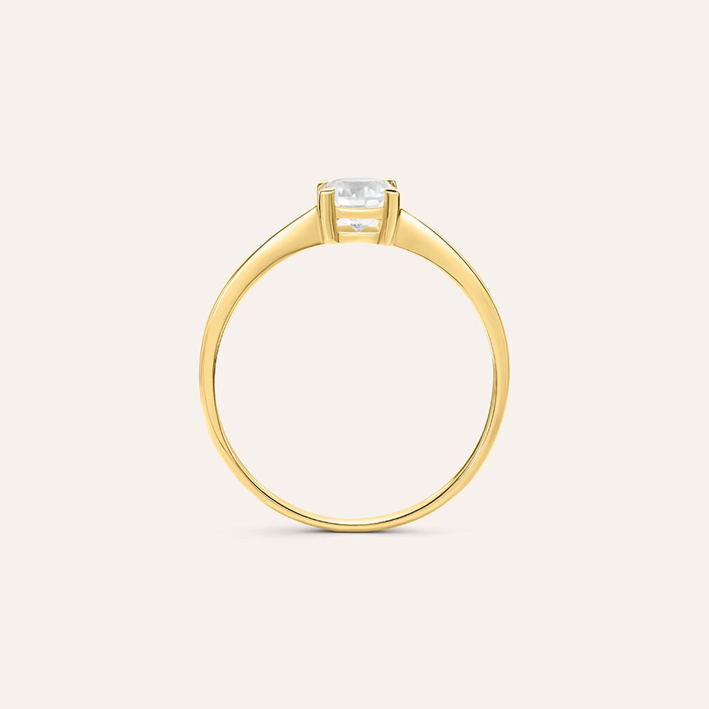 Anello Solitario Claire Oro Giallo Cubic Zirconia - Anelli con Pietre Donna | Stroili