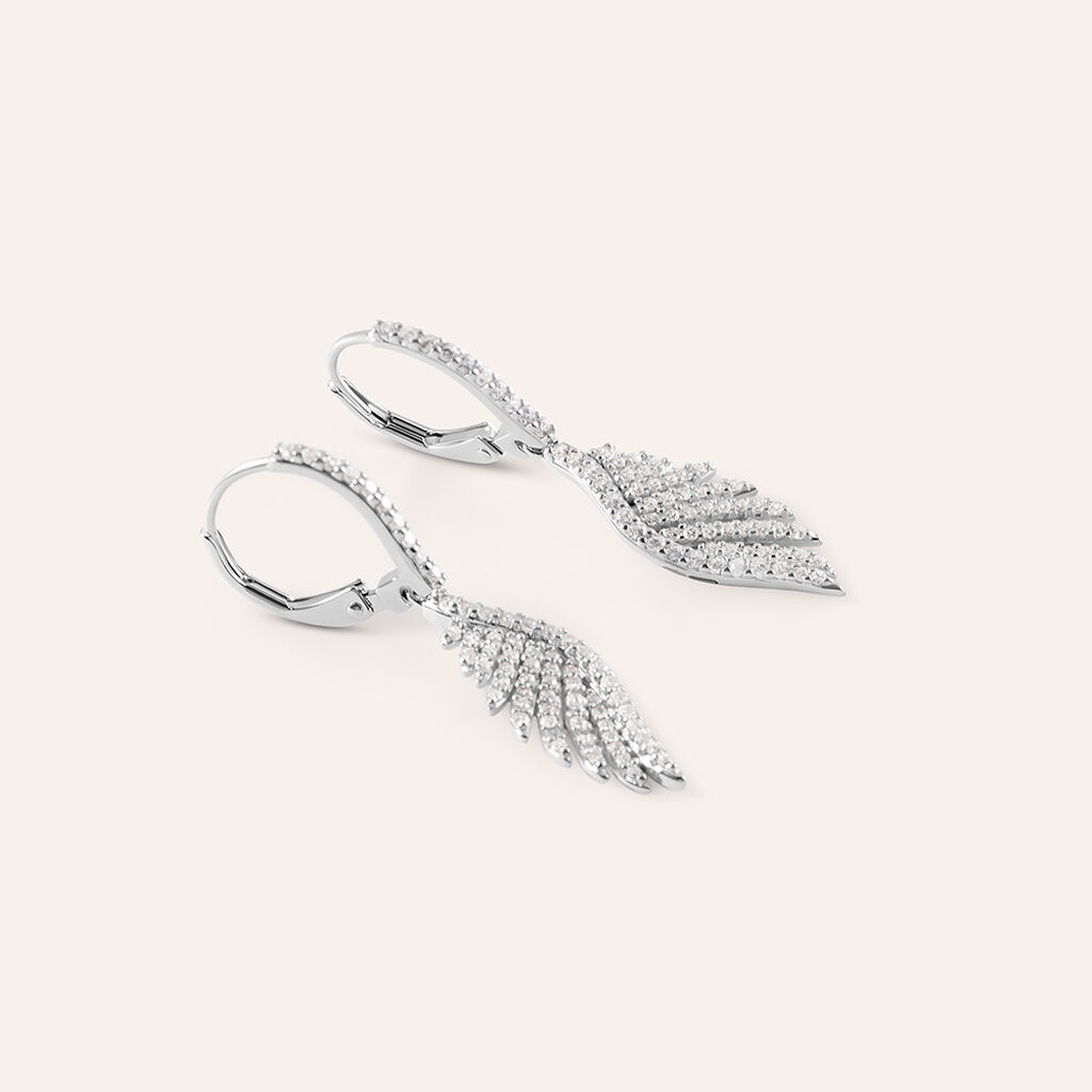 Orecchini Pendenti Silver Shine Argento Rodiato Cubic Zirconia